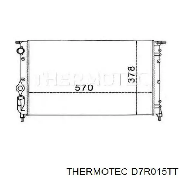 Compre D7R015TT Thermotec Radiador de esfriamento de motor