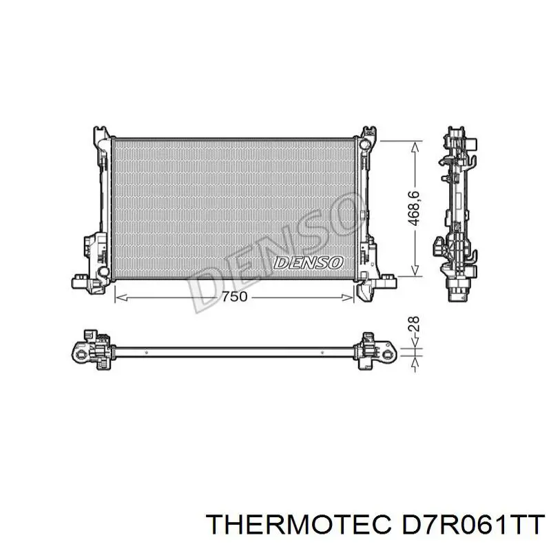 Radiador de esfriamento de motor Thermotec D7R061TT preço, a partir de 197,86 USD