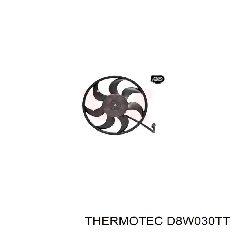 Ventilador elétrico de esfriamento montado (motor + roda de aletas) D8W030TT Thermotec