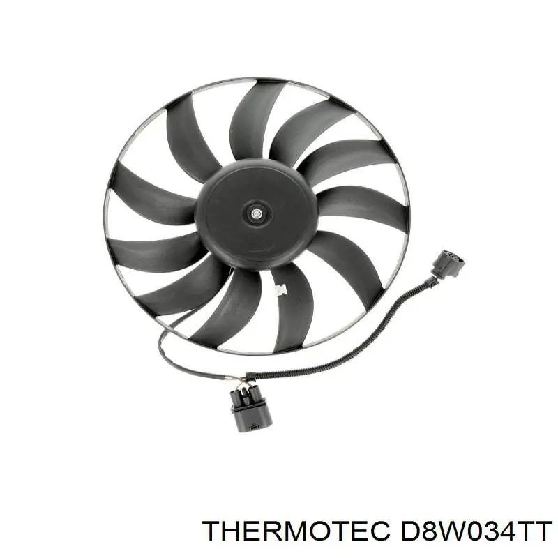 Ventilador elétrico de esfriamento montado (motor + roda de aletas) esquerdo Thermotec D8W034TT preço, a partir de 90,55 USD
