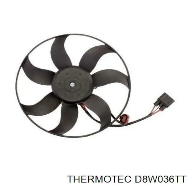 Ventilador elétrico de esfriamento montado (motor + roda de aletas) esquerdo Thermotec D8W036TT preço, a partir de 113,12 USD