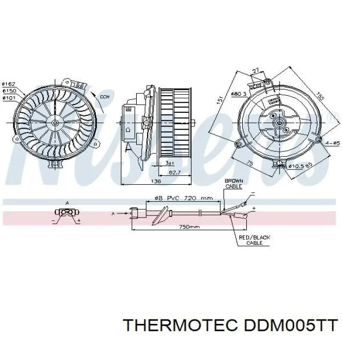Motor de ventilador de forno (de aquecedor de salão) Thermotec DDM005TT preço, a partir de 92,04 USD