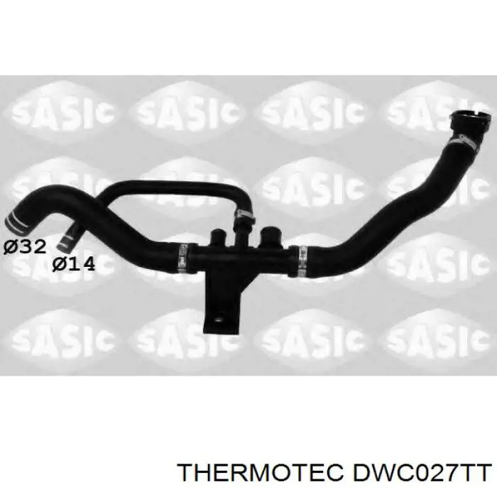 Compre DWC027TT Thermotec Mangueira (cano derivado) inferior do radiador de esfriamento