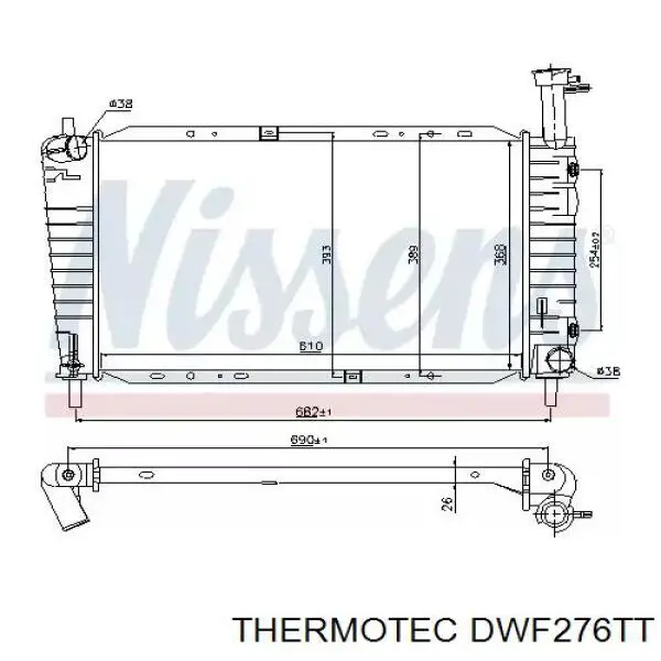 Compre DWF276TT Thermotec Mangueira (cano derivado) do sistema de esfriamento