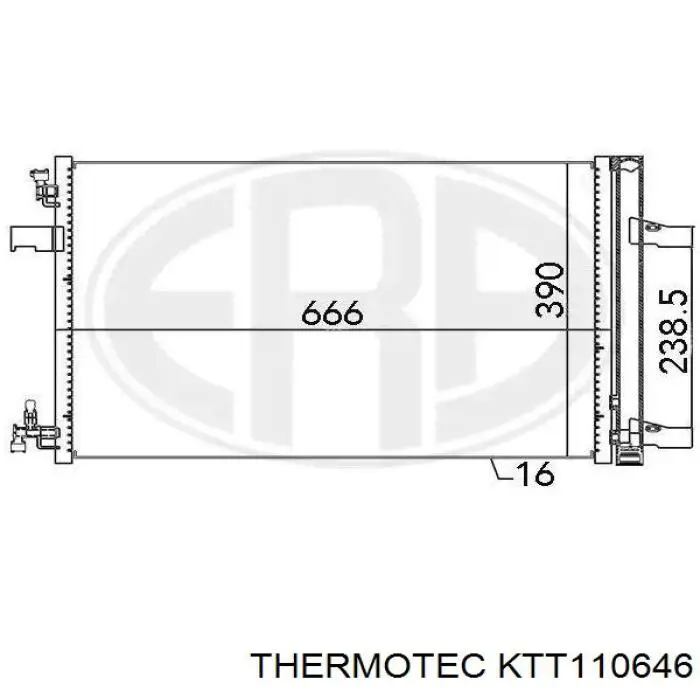 84153744 General Motors Radiador de aparelho de ar condicionado