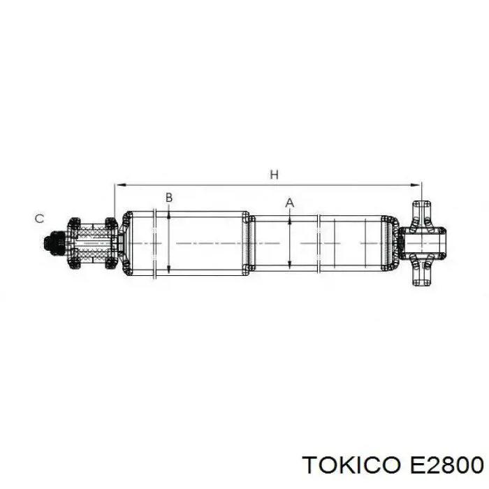 Amortecedor traseiro Tokico E2800 preço, a partir de 50,63 USD
