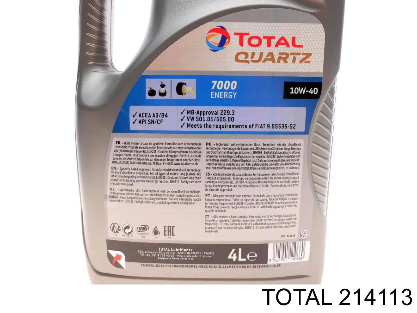 Óleo para motor Total 214113 preço, a partir de 53,21 USD