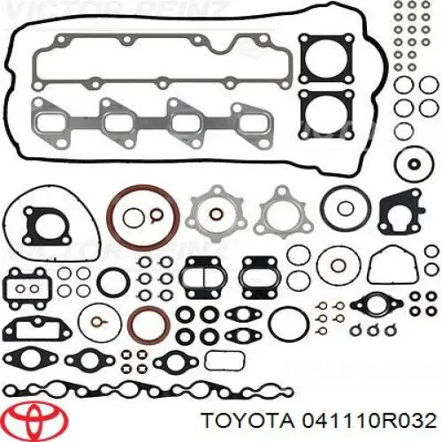 041110R032 Toyota Kit de vedantes de motor completo