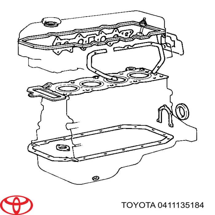 Kit de vedantes de motor completo Toyota 0411135022 preço, a partir de 147,86 USD