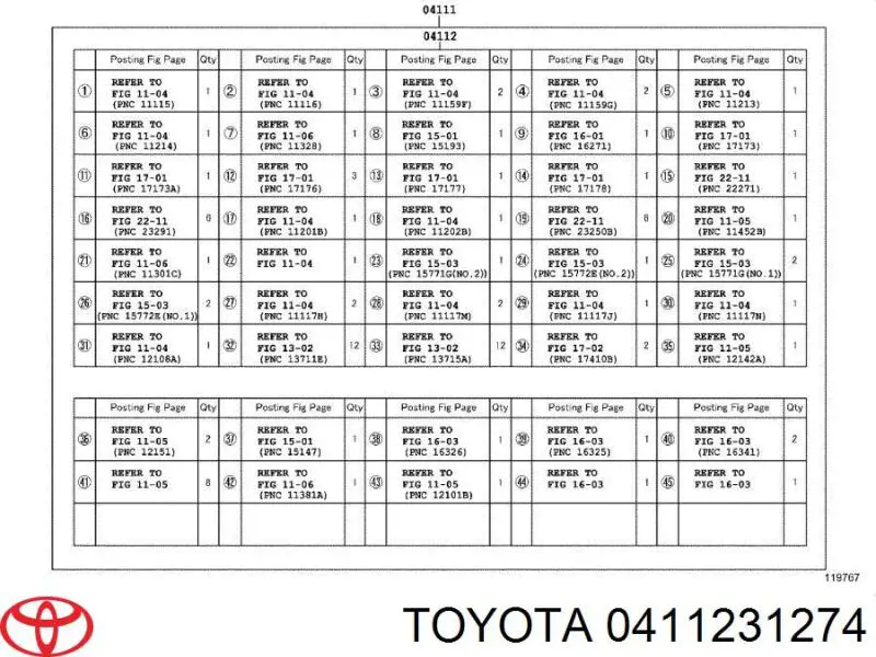Kit superior de vedantes de motor Toyota 0411231274 preço, a partir de 329,78 USD