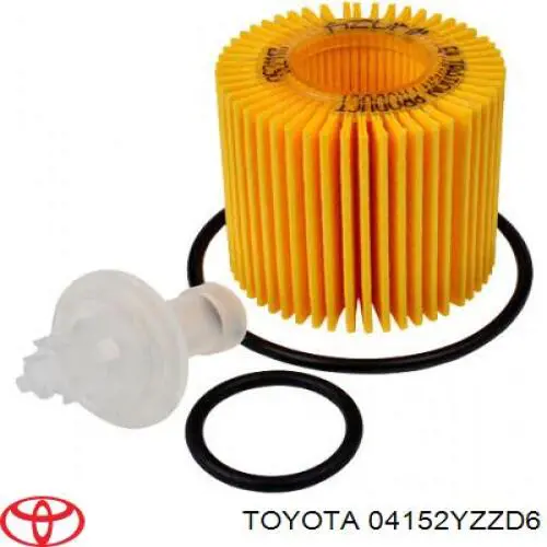 04152YZZD6 Toyota Filtro de óleo