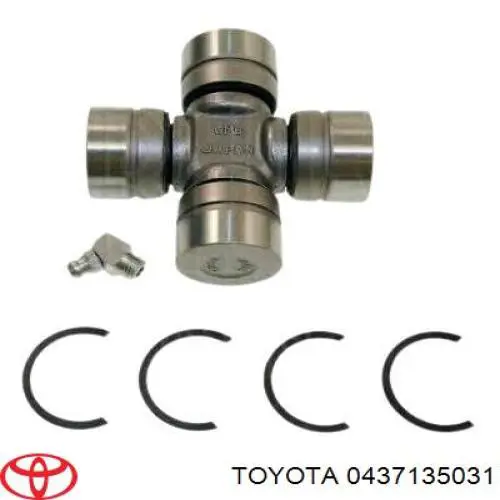 0437135031 Toyota Cruzeta da junta universal traseira