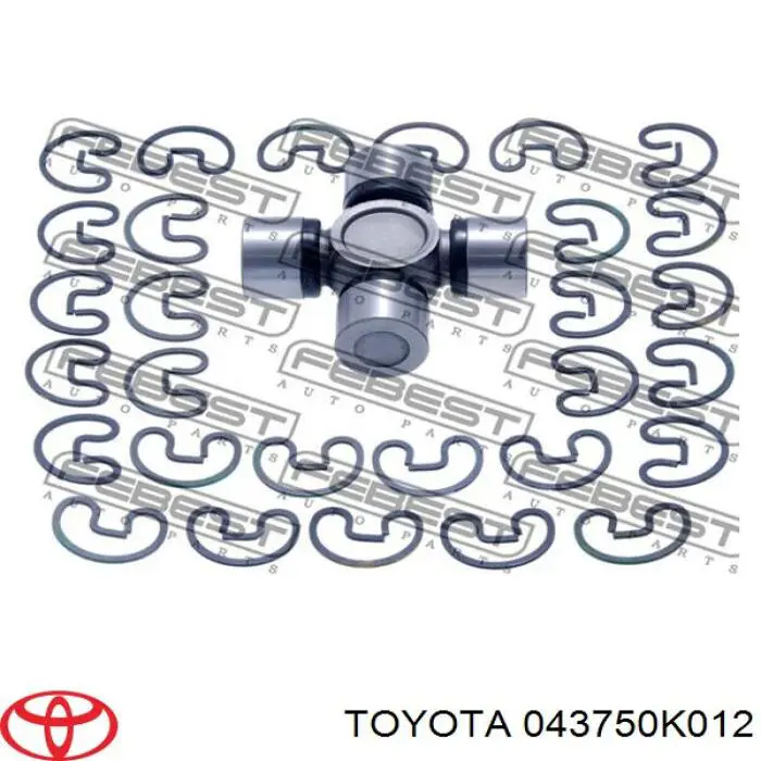 Compre 043750K012 Toyota Cruzeta da junta universal traseira