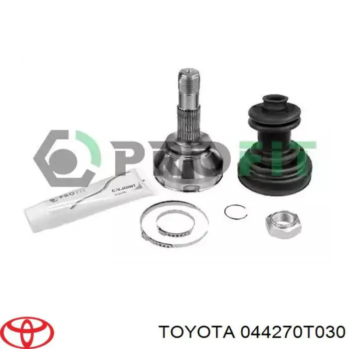 044270T030 Toyota Botas de proteção de Juntas homocinéticas do semieixo dianteiro, kit
