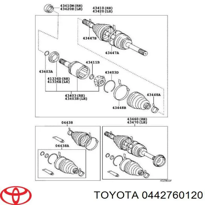 Bota de proteção externa de junta homocinética do semieixo dianteiro Toyota 0442760120 preço, a partir de 24,15 USD