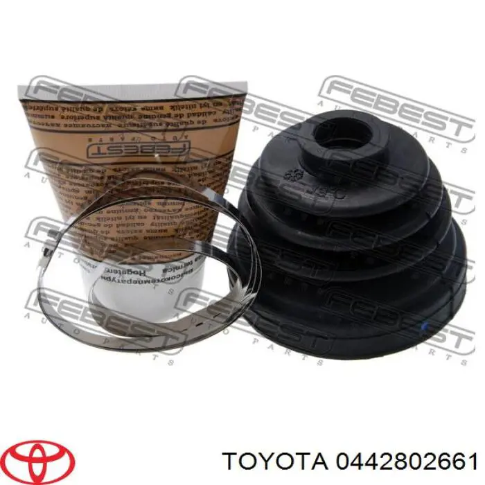 0442802661 Toyota Bota de proteção externa de junta homocinética do semieixo dianteiro