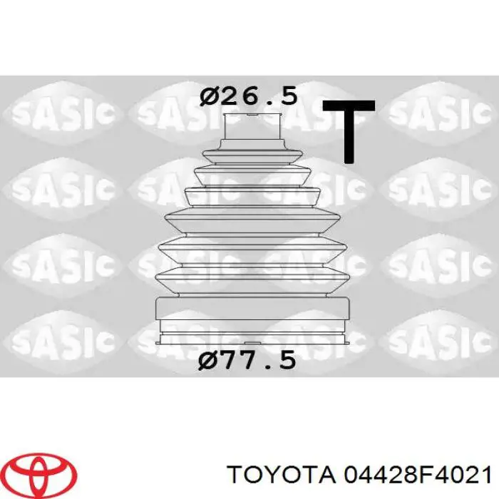 Compre 04428F4021 Toyota Bota de proteção interna de junta homocinética do semieixo dianteiro