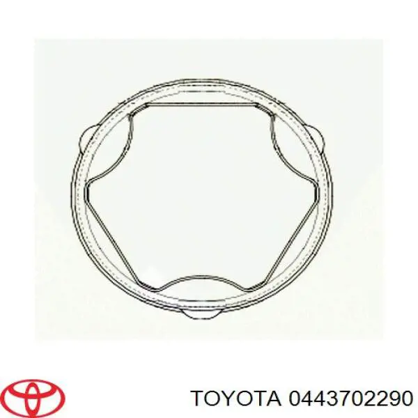 0443702290 Toyota Bota de proteção interna de junta homocinética do semieixo dianteiro