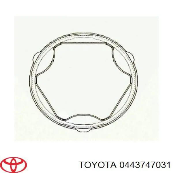 0443747031 Toyota Bota de proteção interna de junta homocinética do semieixo dianteiro