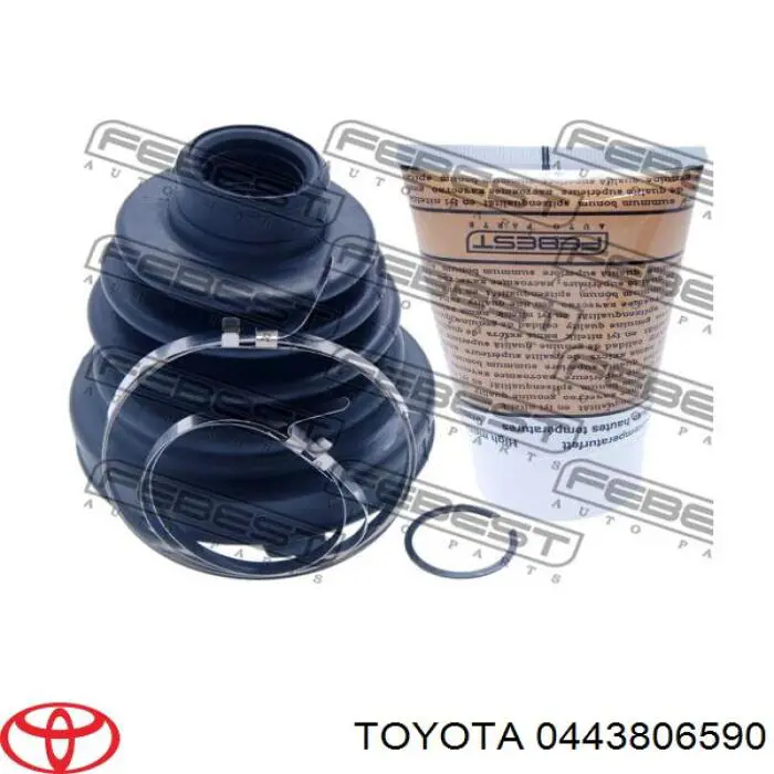 0443806590 Toyota Bota de proteção externa de junta homocinética do semieixo dianteiro