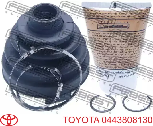 Compre 0443808130 Toyota Bota de proteção interna direita de junta homocinética do semieixo dianteiro