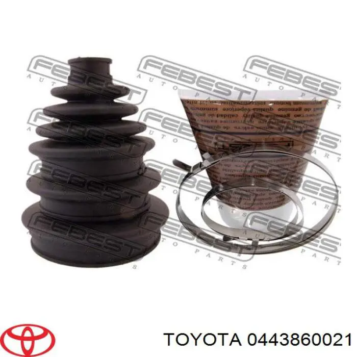 Compre 0443860021 Toyota Bota de proteção externa de junta homocinética do semieixo dianteiro
