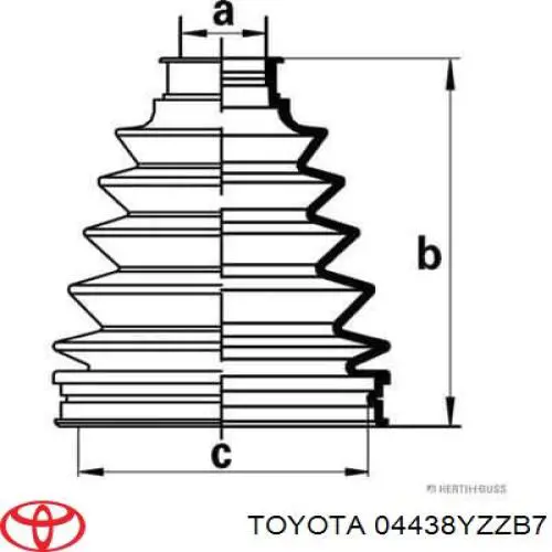 Botas de proteção de Juntas homocinéticas do semieixo dianteiro, kit Toyota 04438YZZB7 preço, a partir de 127,38 USD
