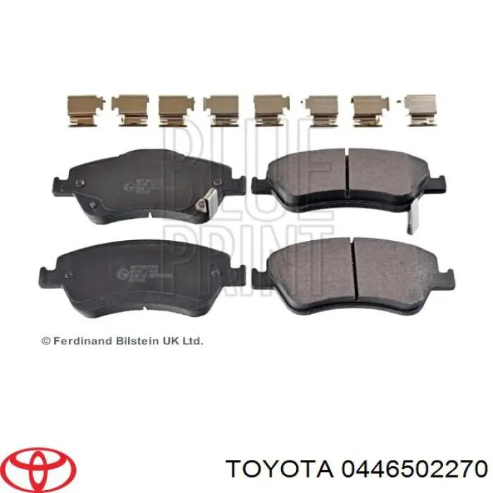 0446502270 Toyota Sapatas do freio dianteiras de disco
