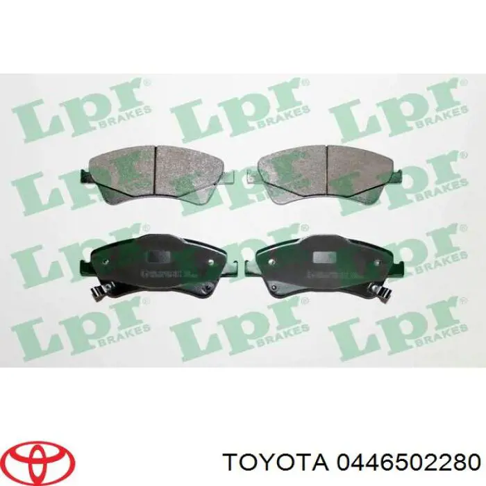 0446502280 Toyota Sapatas do freio dianteiras de disco