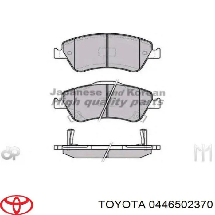 Sapatas do freio dianteiras de disco Toyota 0446502370 preço, a partir de 30,63 USD