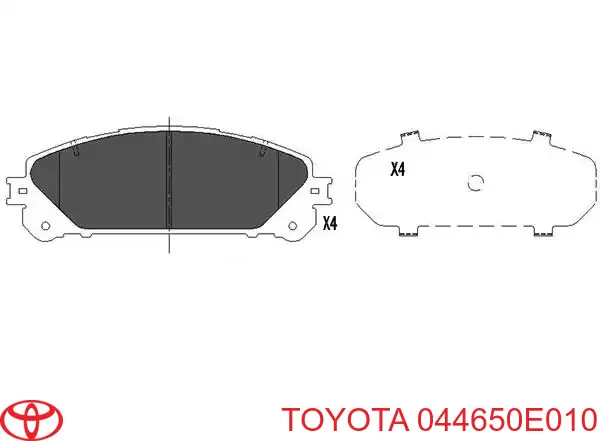 Sapatas do freio dianteiras de disco Toyota 044650E010 preço, a partir de 41,00 USD