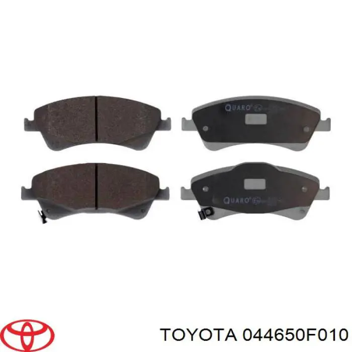 044650F010 Toyota Sapatas do freio dianteiras de disco