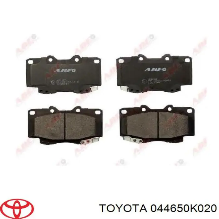 Sapatas do freio dianteiras de disco Toyota 044650K020 preço, a partir de 34,34 USD