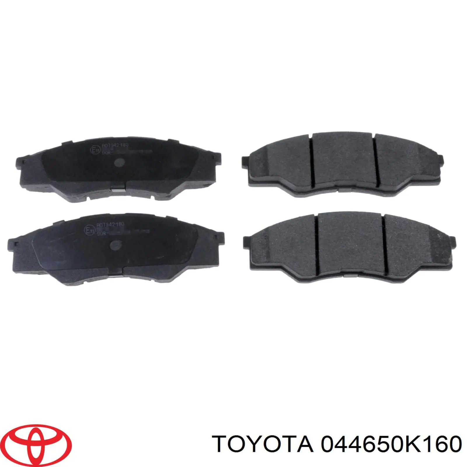 Compre 044650K160 Toyota Sapatas do freio dianteiras de disco