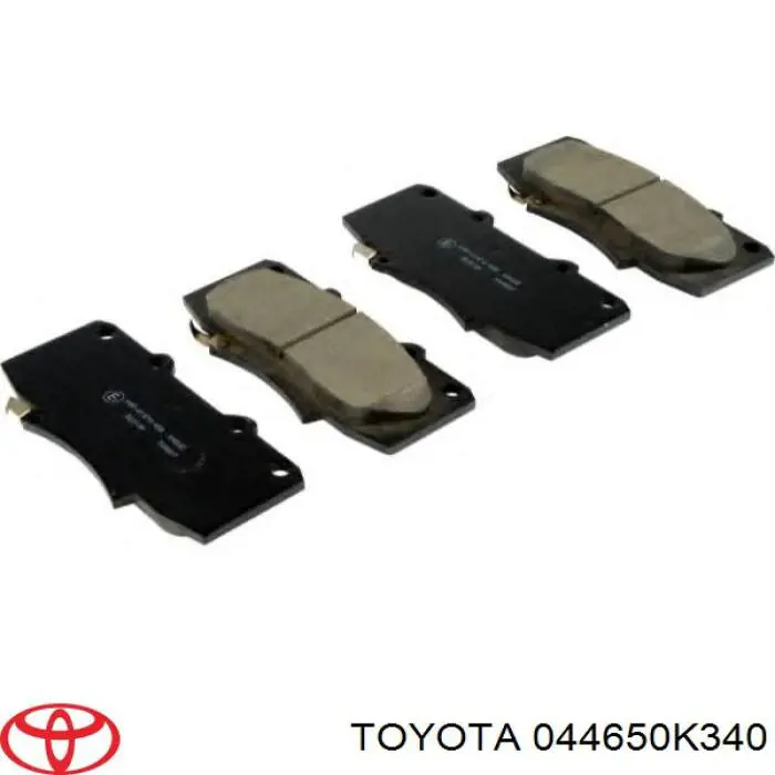 044650K340 Toyota Sapatas do freio dianteiras de disco