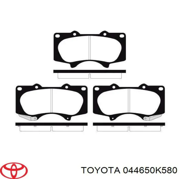 Sapatas do freio dianteiras de disco Toyota 044650K580 preço, a partir de 123,63 USD