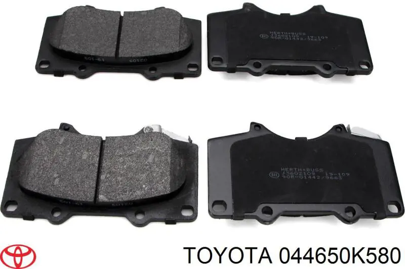 Sapatas do freio dianteiras de disco Toyota 044650K580 preço, a partir de 123,63 USD