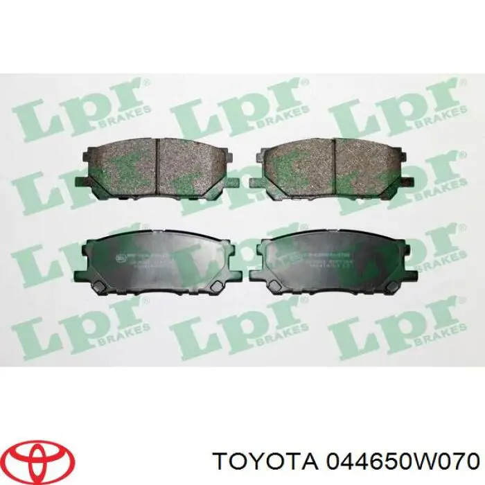 Sapatas do freio dianteiras de disco Toyota 044650W070 preço, a partir de 40,11 USD