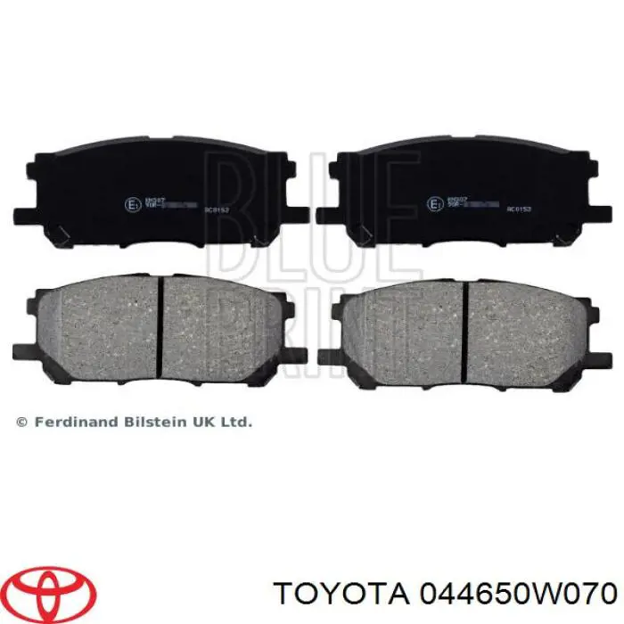 Compre 044650W070 Toyota Sapatas do freio dianteiras de disco