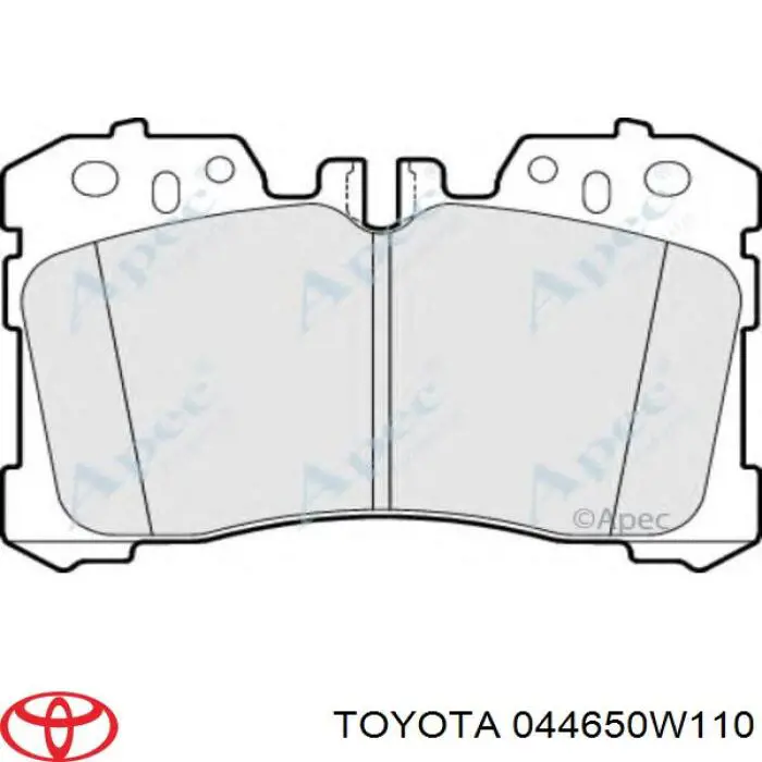 Sapatas do freio dianteiras de disco Toyota 044650W110 preço, a partir de 81,62 USD