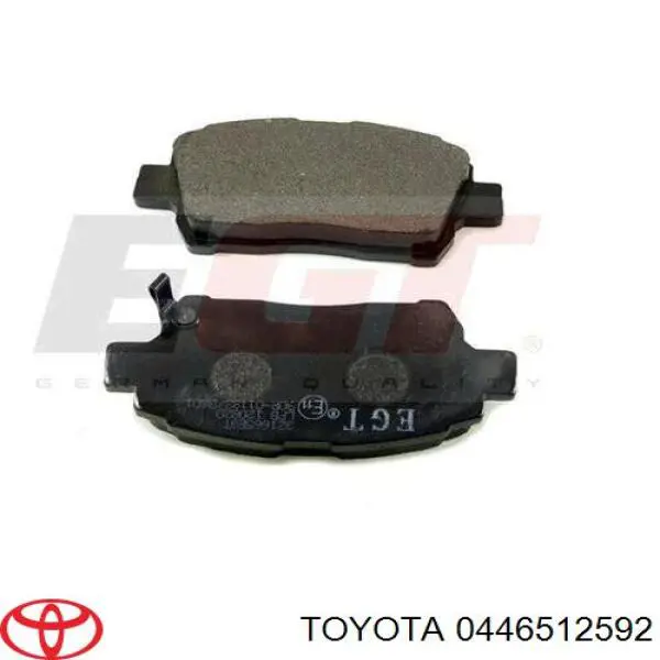 Compre 0446512592 Toyota Sapatas do freio dianteiras de disco