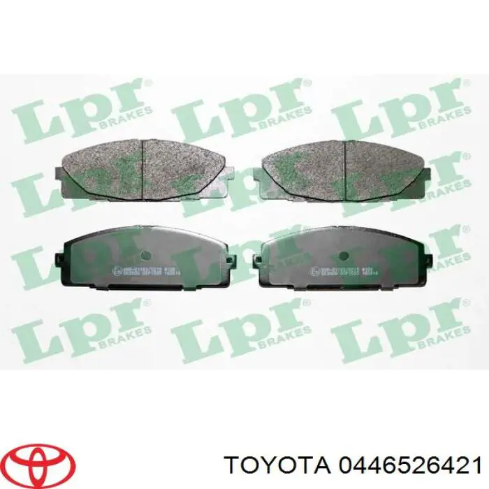 Sapatas do freio dianteiras de disco 0446526421 Toyota