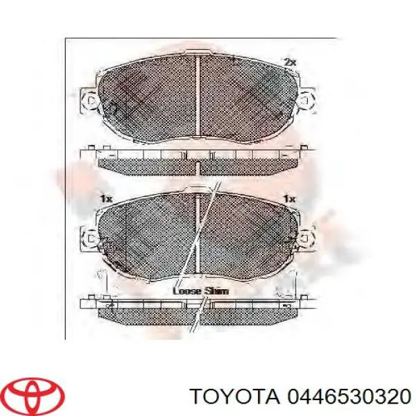 Sapatas do freio dianteiras de disco Toyota 0446530320 preço, a partir de 38,47 USD