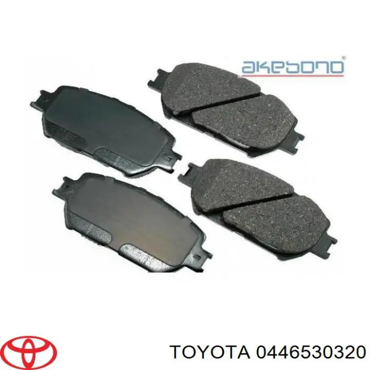 Compre 0446530320 Toyota Sapatas do freio dianteiras de disco