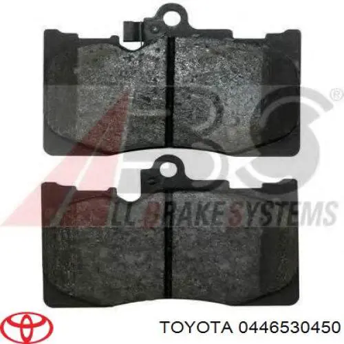 0446530450 Toyota Sapatas do freio dianteiras de disco