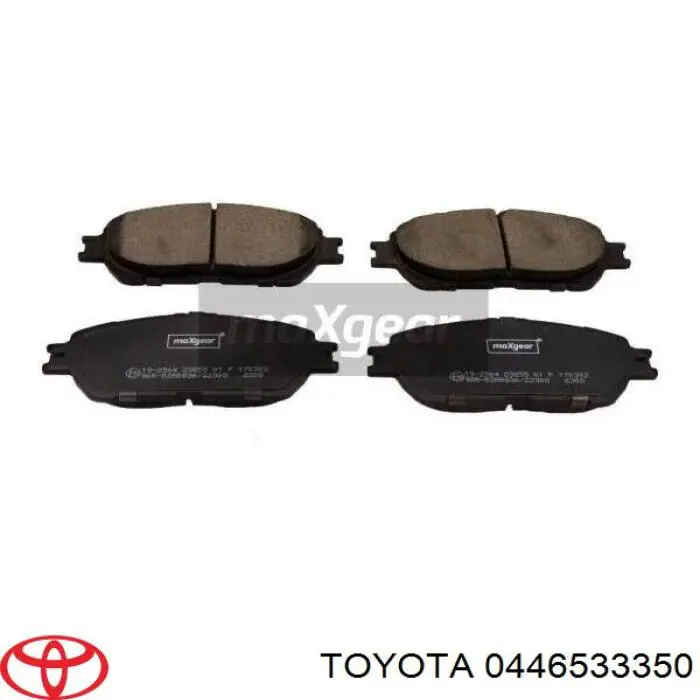 0446533350 Toyota Sapatas do freio dianteiras de disco