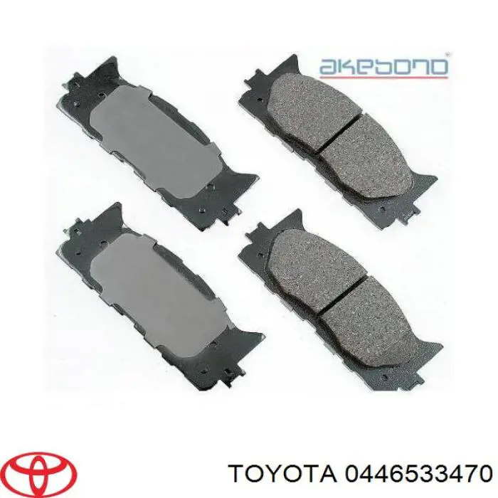 Sapatas do freio dianteiras de disco Toyota 0446533470 preço, a partir de 34,10 USD