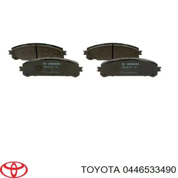 0446533490 Toyota Sapatas do freio dianteiras de disco