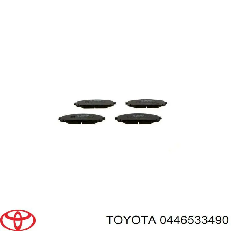Compre 0446533490 Toyota Sapatas do freio dianteiras de disco