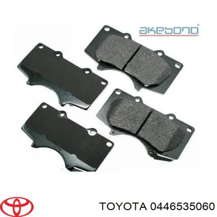 Sapatas do freio dianteiras de disco Toyota 0446535060 preço, a partir de 89,55 USD